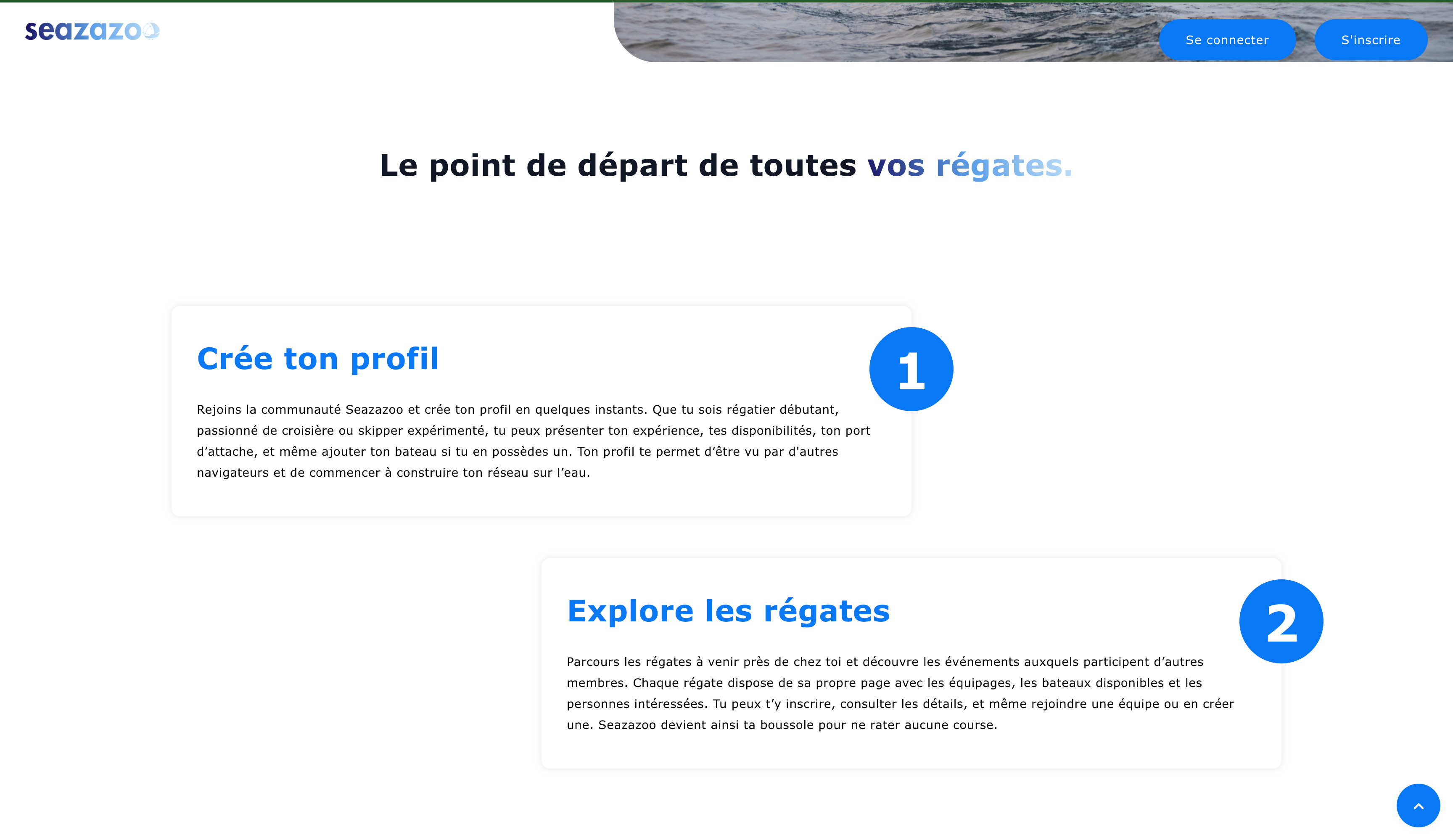 Seazazoo, réseau social régate, bourse aux équipiers, développement full stack, PHP, Smarty, AJAX, application web responsive